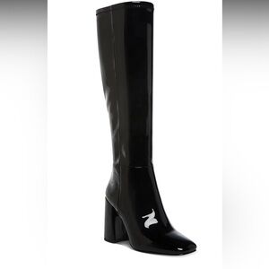 Madden Girl Women’s Winslow Block- Heeled Stretch Dress Boots